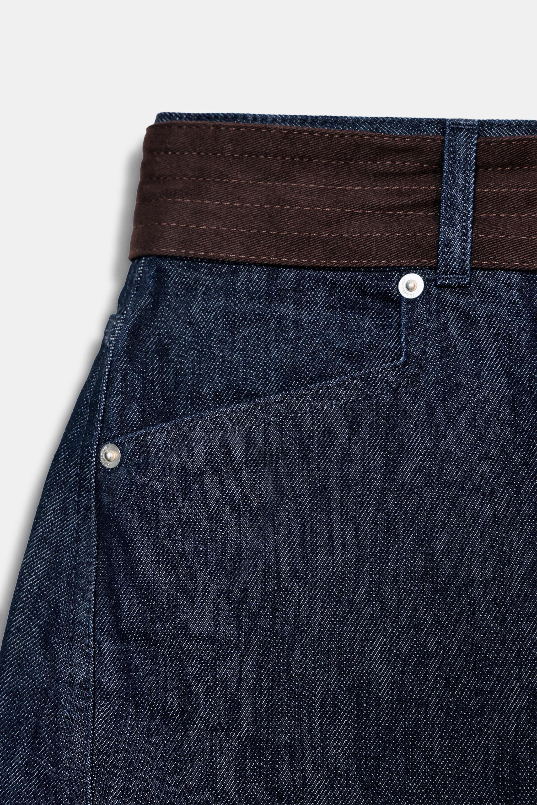 ZW COLLECTION BARREL BELT JEANS